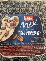 Mängden socker i mix più fiocchi al cioccolato