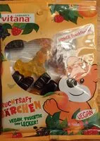 Mängden socker i Fruchtsaft Bärchen Vegan