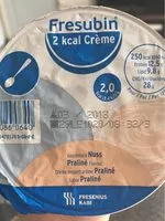 Mängden socker i Fresubin crème