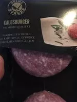 Mängden socker i Kalbsburger