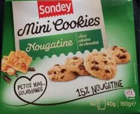 Mängden socker i Mini Cookies Nougatine aux Pépites de Chocolat
