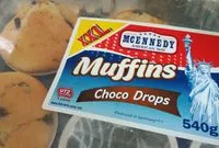 Mängden socker i Muffins choco drop XXL