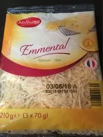 Mängden socker i Emmental râpé