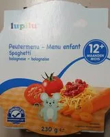 Mängden socker i Menu enfant spaghetti