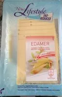 Mängden socker i edamer Fat reduced