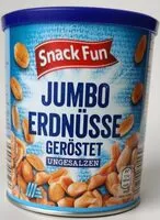 Mängden socker i Erdnüsse geröstet ungesalzen