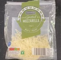 Mängden socker i Emporium grated mozzarella