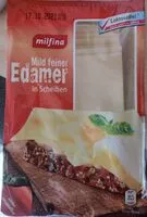 Mängden socker i Mild feiner Edamer in Scheiben