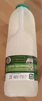 Mängden socker i Organic semi skimmed milk