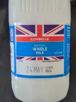 Mängden socker i British Whole Milk