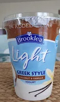 Mängden socker i Light greek style coconut & vanilla yogurt