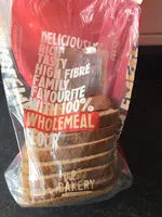 Mängden socker i Wholemeal medium sliced