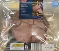 Mängden socker i Roasted topside of beef slices