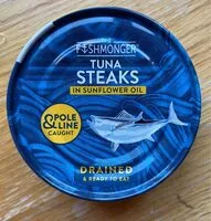 Mängden socker i Tuna Steaks in sunflower oil