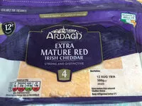 Mängden socker i Irish Extra Mature Red Cheddar