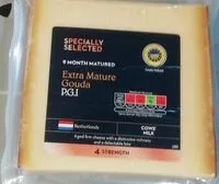 Mängden socker i Extra mature gouda