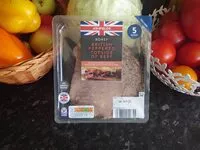 Mängden socker i Roast British Peppered Topside of Beef