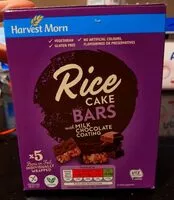 Mängden socker i Rice cake bars with a chocolate flavoured coating