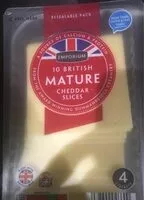 Mängden socker i 10 british mature cheddar slices