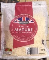 Mängden socker i British matured grated cheddar