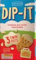 Mängden socker i Cheese dip with crackers