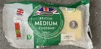 Mängden socker i British Medium Cheddar