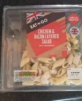 Mängden socker i Chicken and bacon salad