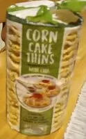 Mängden socker i Corn cake thins