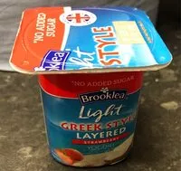 Mängden socker i Light Greek Style layered strawberry yogurt