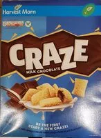 Mängden socker i Craze Milk Chocolate 375g