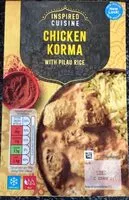 Mängden socker i Chicken Korma with pilau