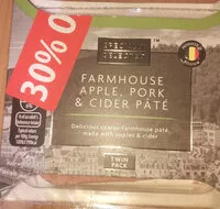 Mängden socker i farmhouse apple, pork & cider pâté
