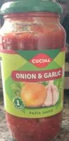 Mängden socker i Pasta sauce onion & garlic