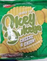 Mängden socker i Okey dokeys cheese and onion crisps