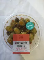 Mängden socker i Chilli & garlic olives