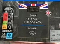 Mängden socker i Pork chipolata