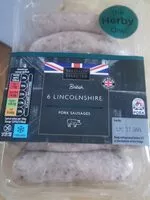 Mängden socker i British Lincolnshire pork sausage
