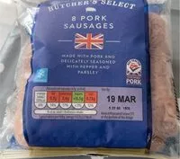 Mängden socker i Pork sausages