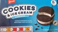 Mängden socker i Cookies Ice cream sandwich