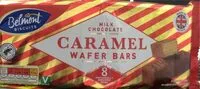 Mängden socker i Caramel wafer bars