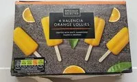 Mängden socker i 4 valencia orange lollies