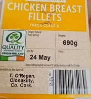Mängden socker i Chicken breast filets