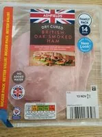Mängden socker i British oak smoked ham
