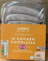 Mängden socker i Chicken sausauges Aldi