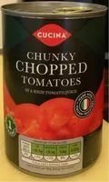 Mängden socker i Chunky chopped tomatoes