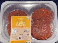 Mängden socker i Irish Chicken Burgers (Louisiana Style Cajun)