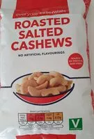 Mängden socker i Roasted salted cashews