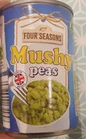 Mängden socker i Processed mushy peas with sugar and salt