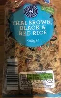 Mängden socker i Thai brown black & red rice