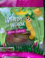 Mängden socker i Veggie Wendy The Worm Fizzy Fruit Gums